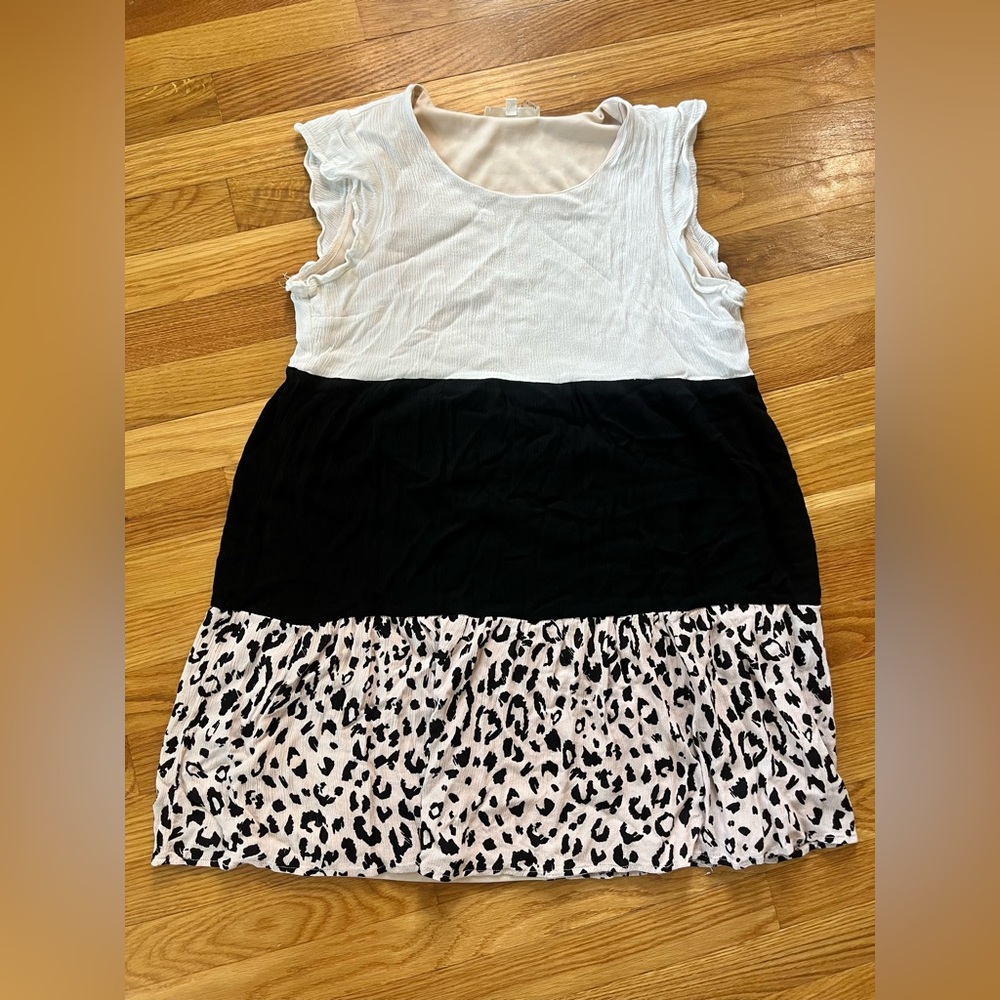 Predator print mini dress